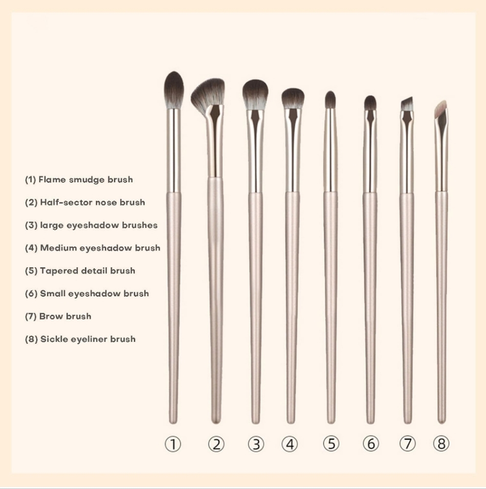 NWT- 8 Piece Synthetic Makeup Brush Set